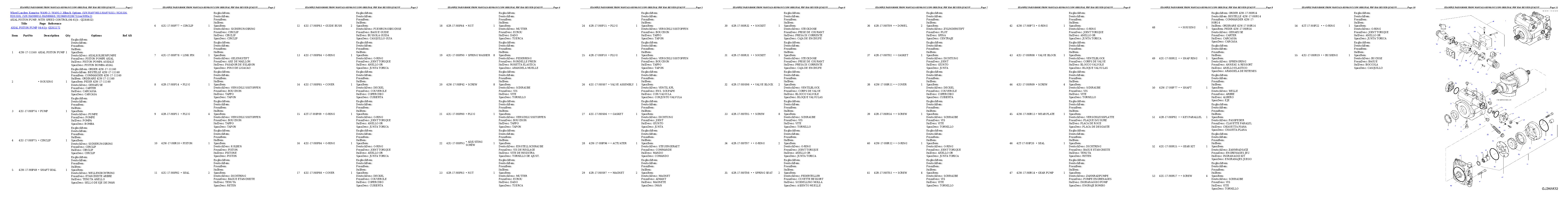 Protected: WA90-3 / WA95-3 30km/h Options (S/N HA970051-HA970315 / H20316-H20318); (S/N HA980051-HA980668 / H20669-H20671) Partsbook