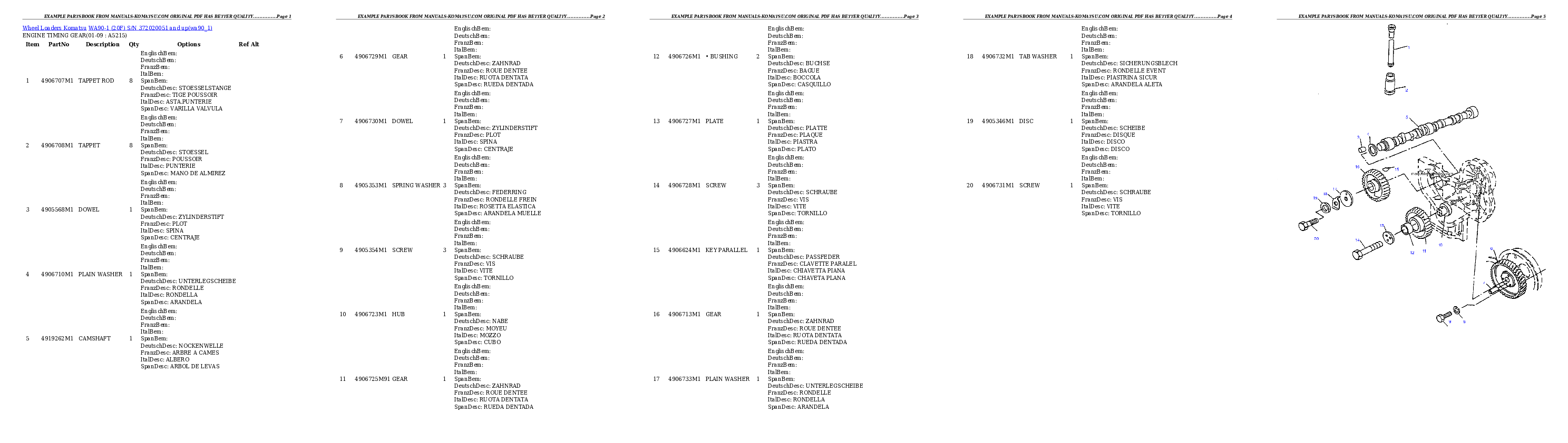 Protected: WA90-1 (20F) S/N 372020051 and up Partsbook