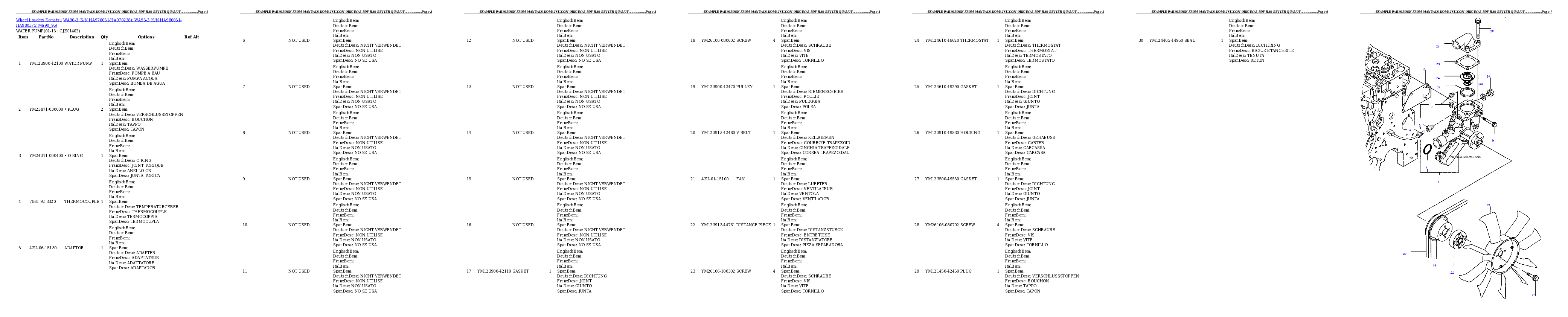 Protected: WA90-3 (S/N HA970051-HA970238); WA95-3 (S/N HA980051-HA980375) Partsbook