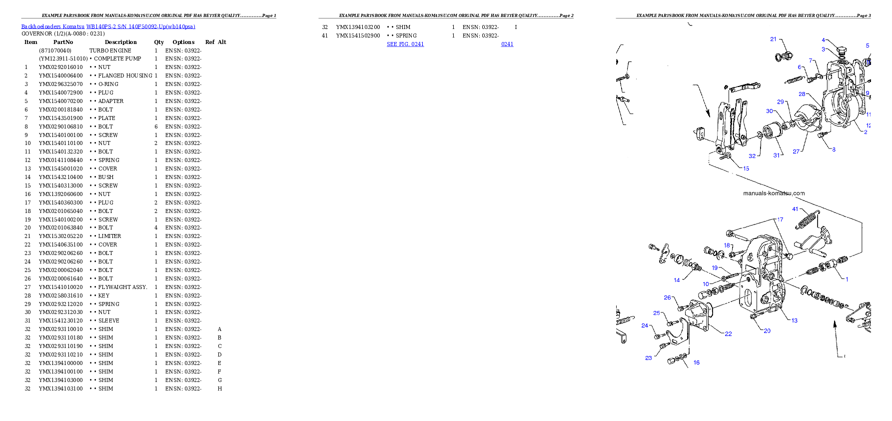 Protected: WB140PS-2 S/N 140F50092-Up Partsbook