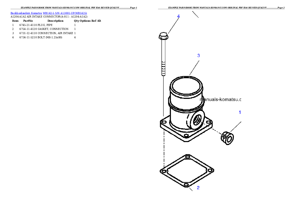 Protected: WB142-5 S/N A13001-UP Partsbook