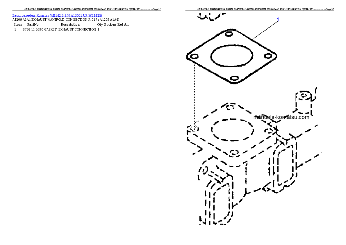Protected: WB142-5 S/N A13001-UP Partsbook