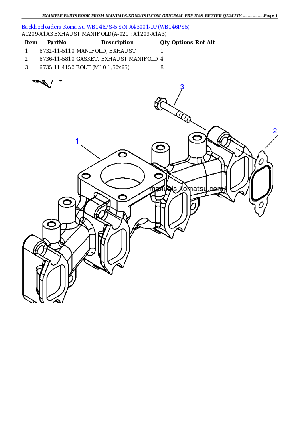 Protected: WB146PS-5 S/N A43001-UP Partsbook