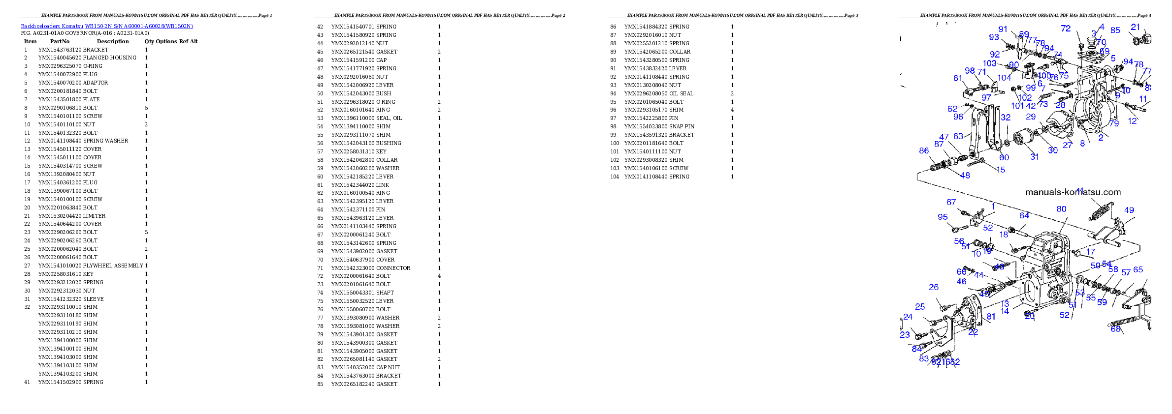 Protected: WB150-2N S/N A60001-A60028 Partsbook