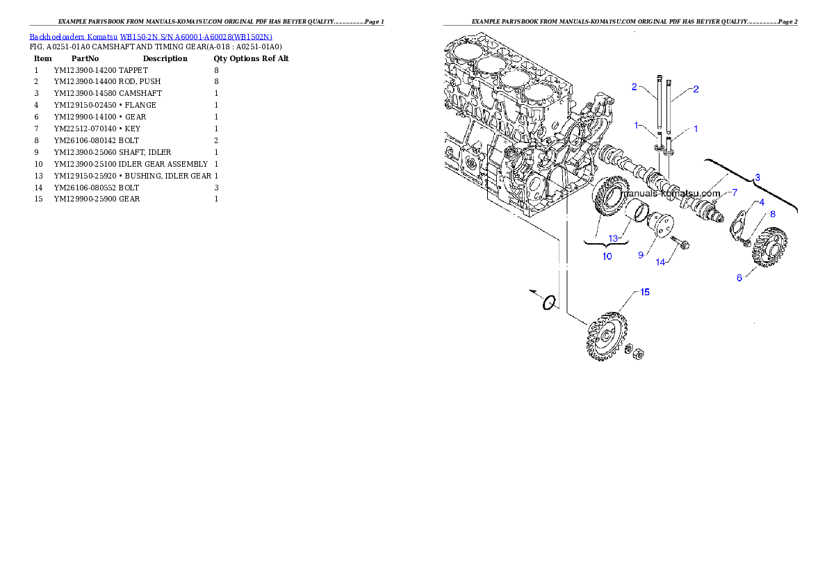 Protected: WB150-2N S/N A60001-A60028 Partsbook