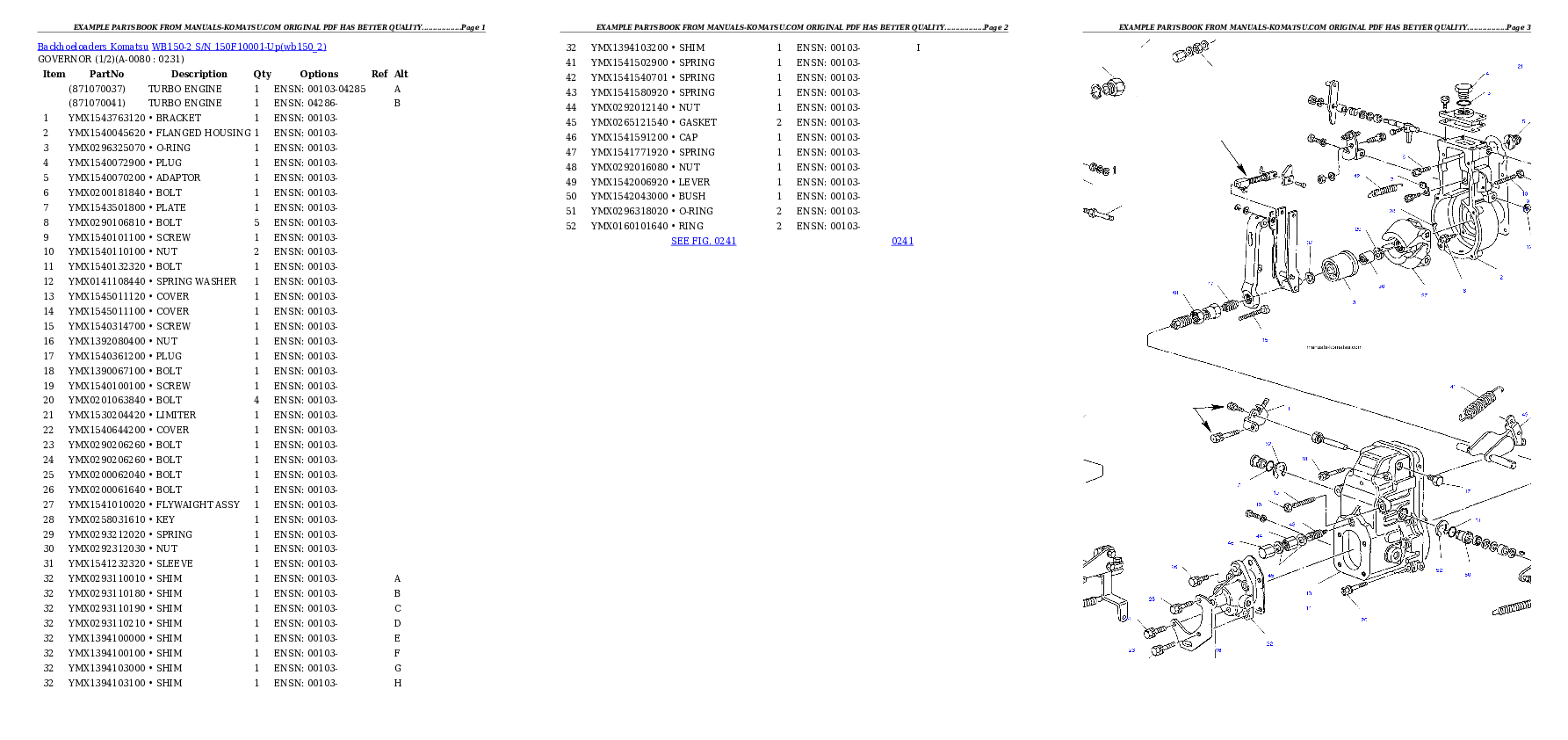 Protected: WB150-2 S/N 150F10001-Up Partsbook