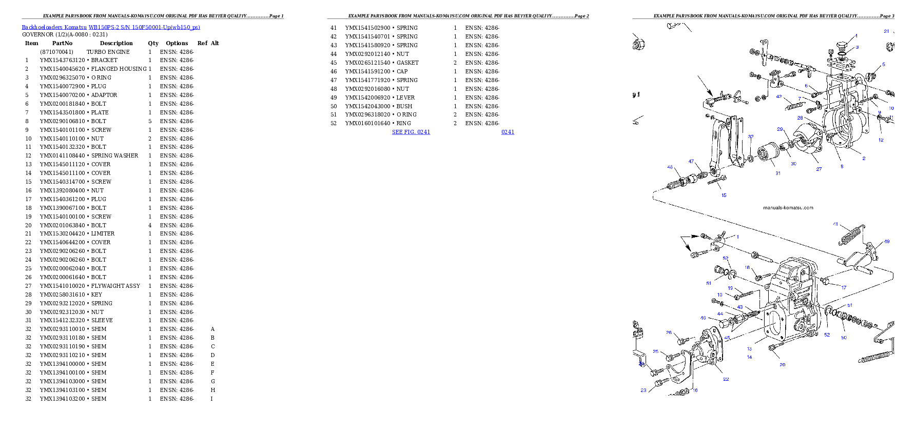 Protected: WB150PS-2 S/N 150F50001-Up Partsbook