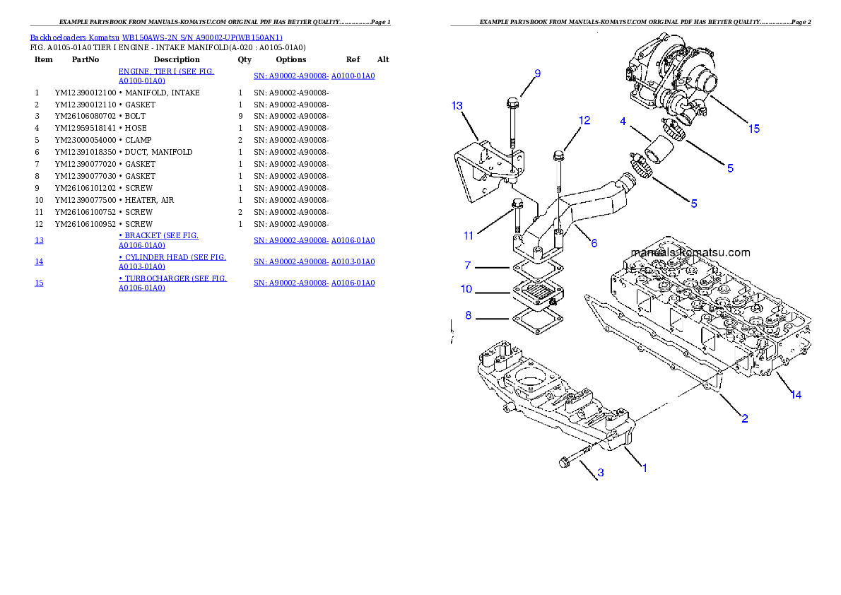 Protected: WB150AWS-2N S/N A90002-UP Partsbook