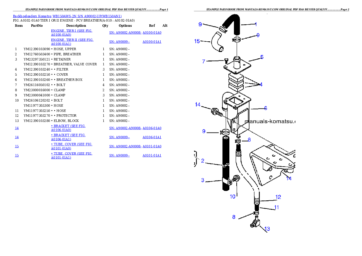 Protected: WB150AWS-2N S/N A90002-UP Partsbook