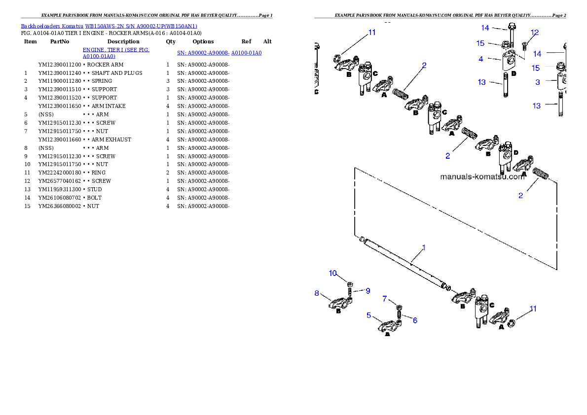 Protected: WB150AWS-2N S/N A90002-UP Partsbook