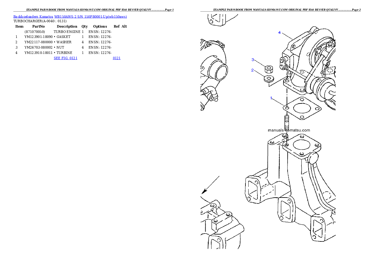 Protected: WB150AWS-2 S/N 150F80001-Up Partsbook