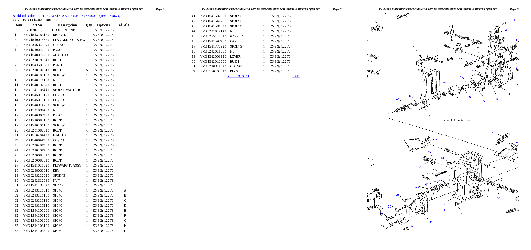 Protected: WB150AWS-2 S/N 150F80001-Up Partsbook