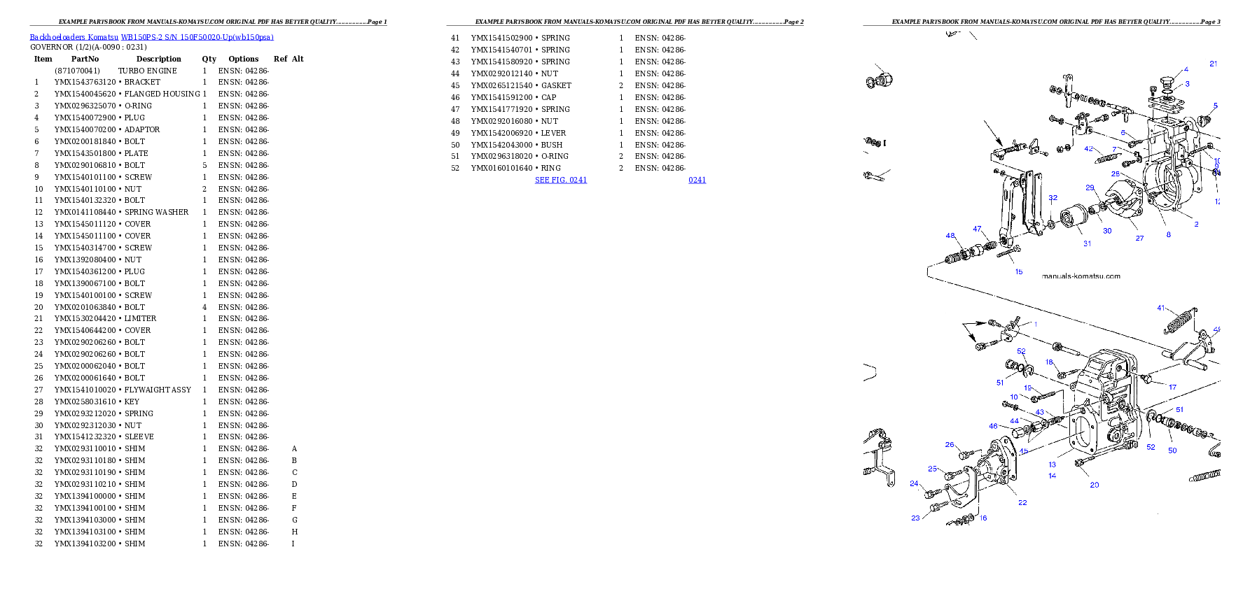 Protected: WB150PS-2 S/N 150F50020-Up Partsbook