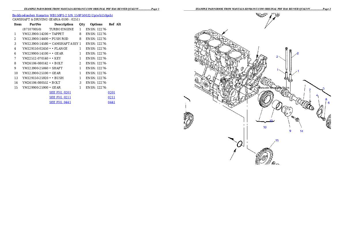 Protected: WB150PS-2 S/N 150F50032-Up Partsbook