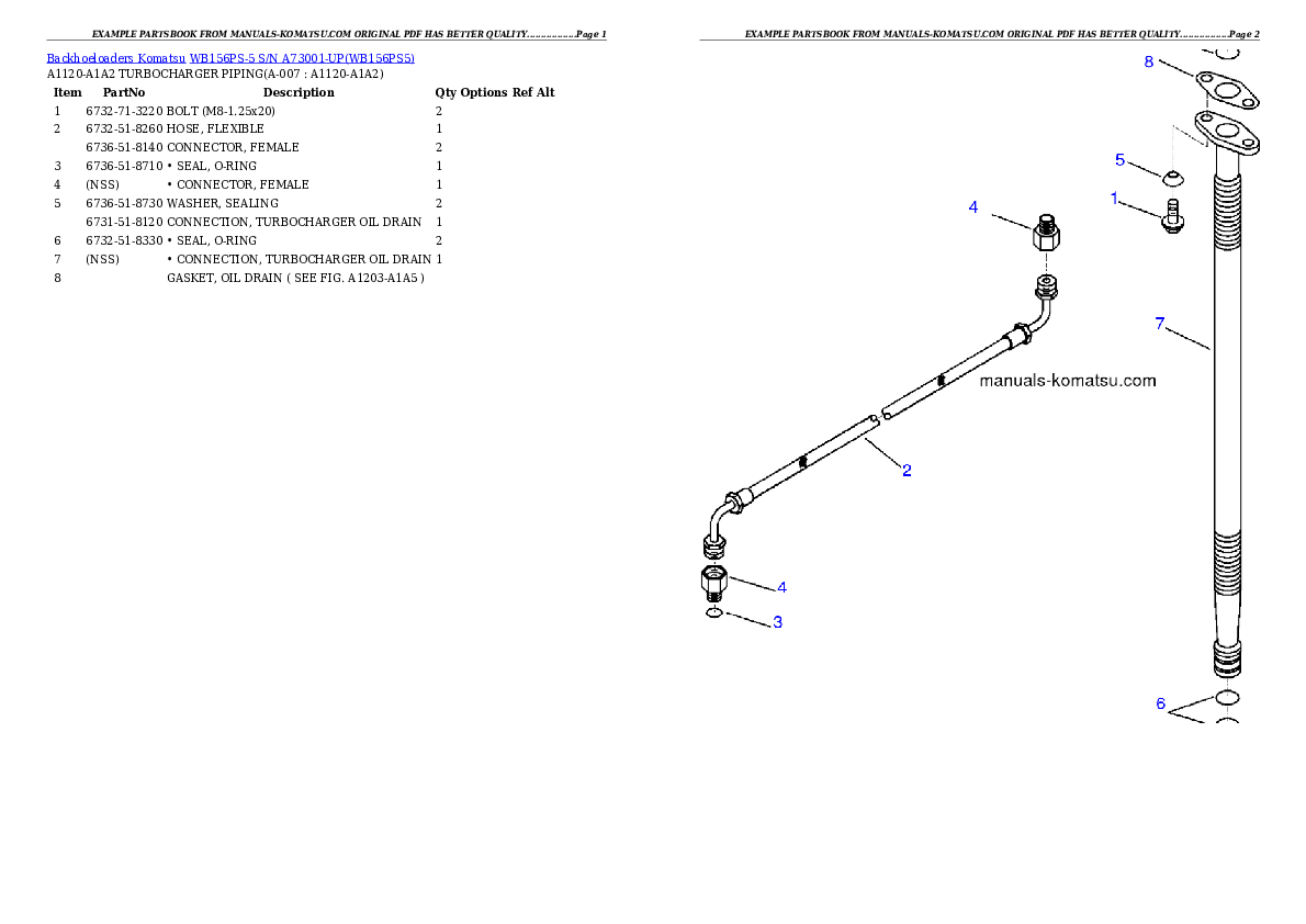 Protected: WB156PS-5 S/N A73001-UP Partsbook