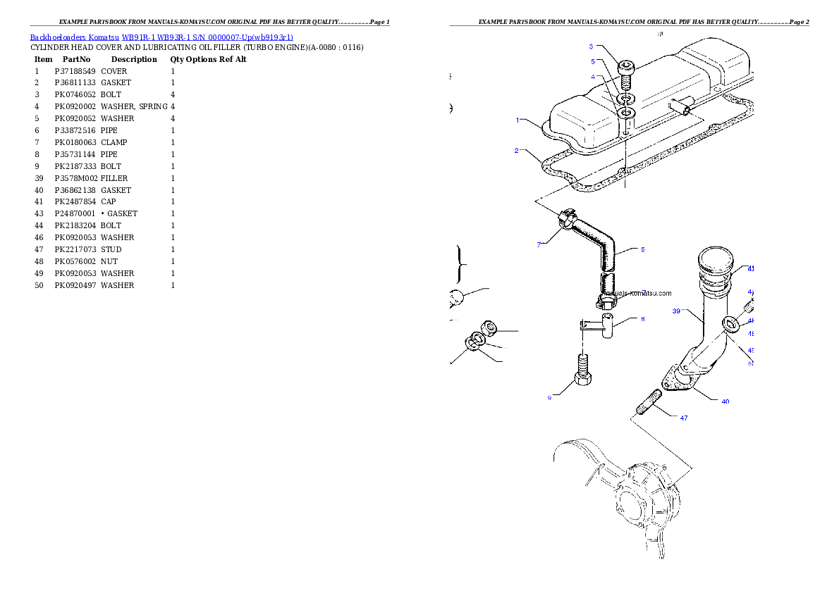 Protected: WB91R-1 WB93R-1 S/N 0000007-Up Partsbook