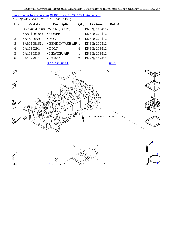 Protected: WB91R-5 S/N F00003-Up Partsbook