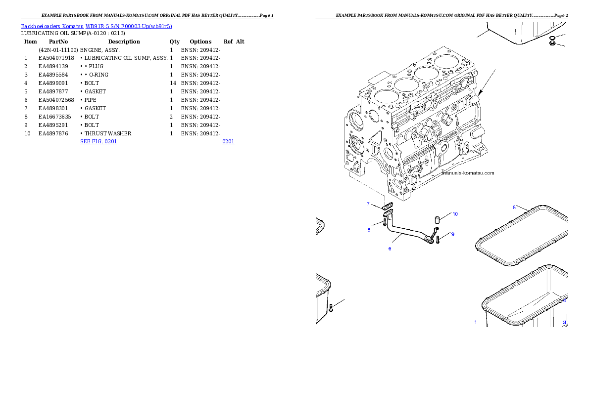 Protected: WB91R-5 S/N F00003-Up Partsbook