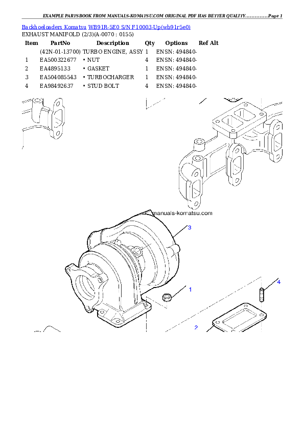 Protected: WB91R-5E0 S/N F10003-Up Partsbook