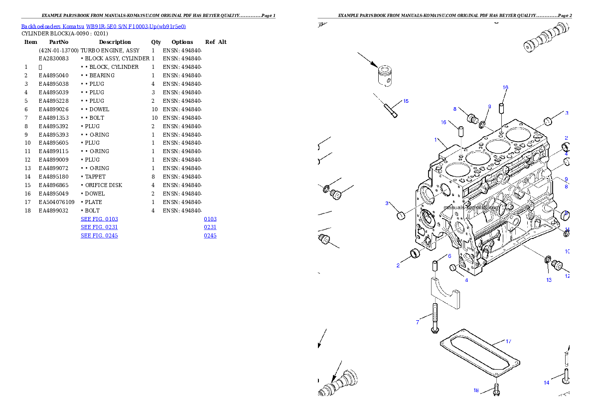 Protected: WB91R-5E0 S/N F10003-Up Partsbook