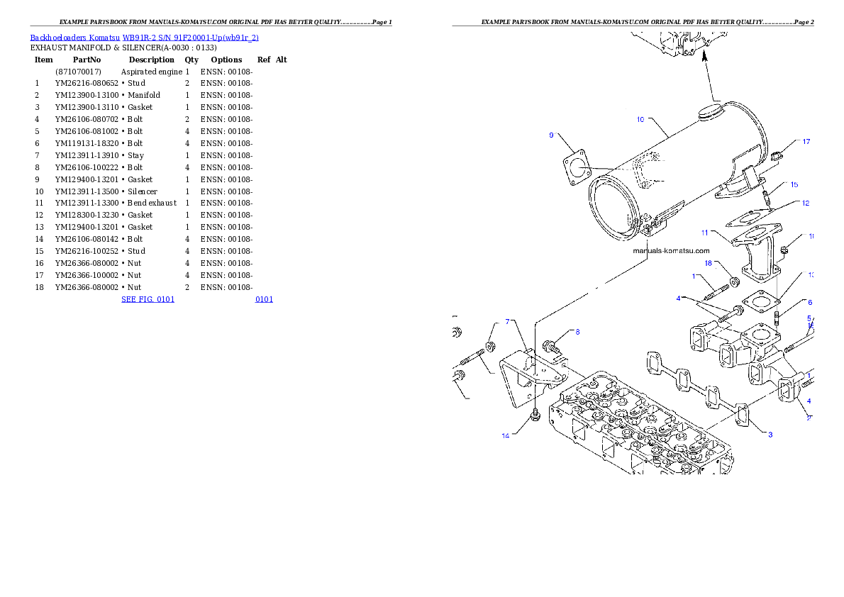 Protected: WB91R-2 S/N 91F20001-Up Partsbook