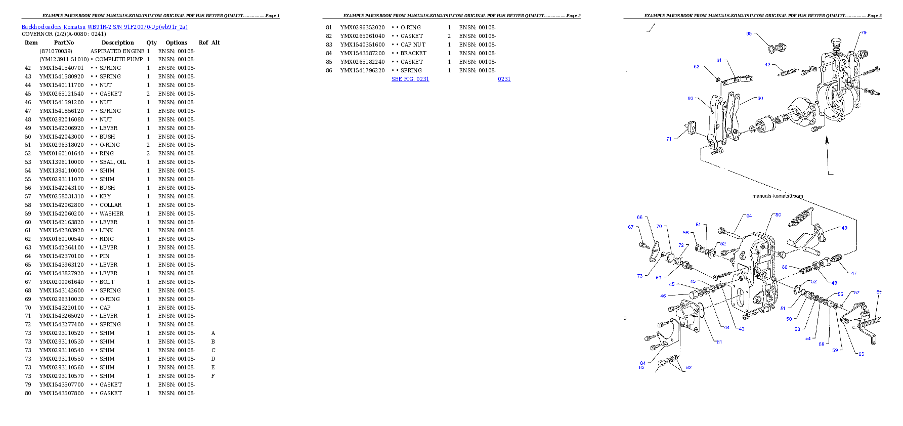 Protected: WB91R-2 S/N 91F20070-Up Partsbook