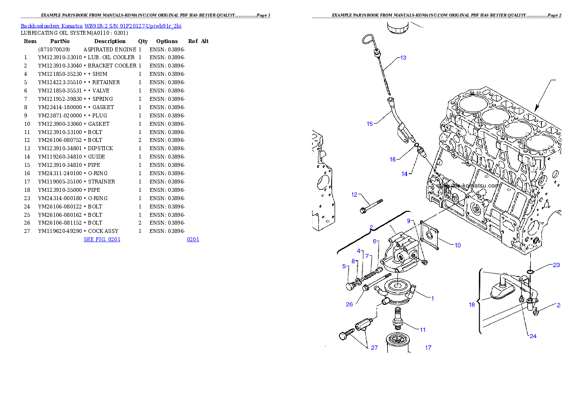 Protected: WB91R-2 S/N 91F20127-Up Partsbook