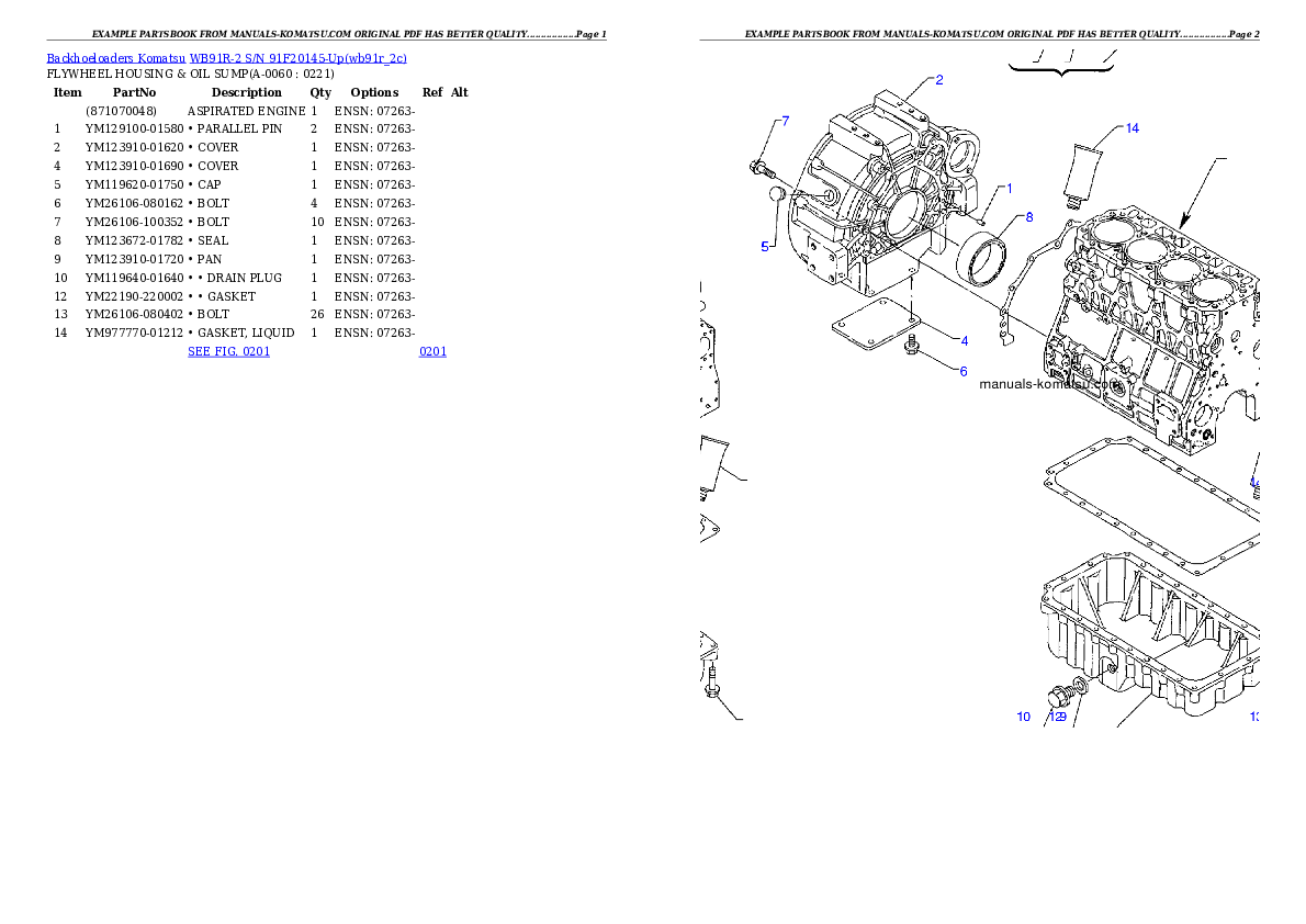 Protected: WB91R-2 S/N 91F20145-Up Partsbook