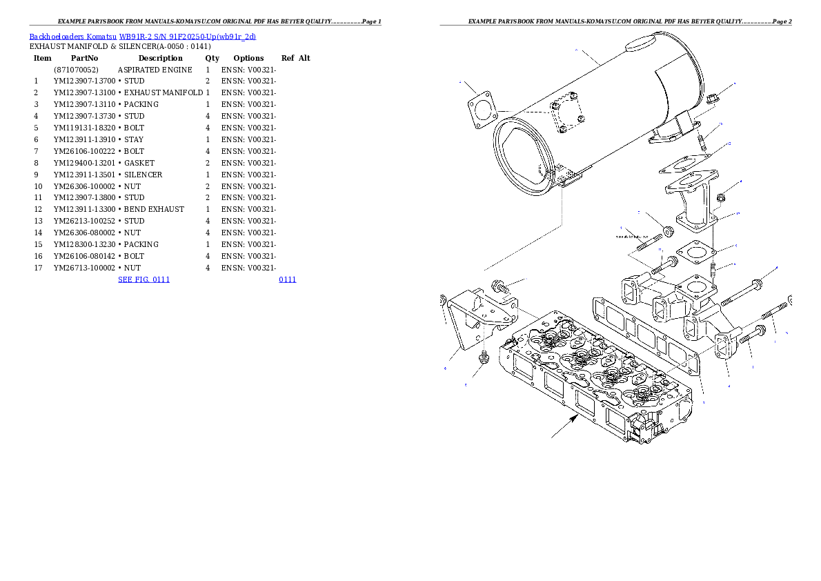Protected: WB91R-2 S/N 91F20250-Up Partsbook