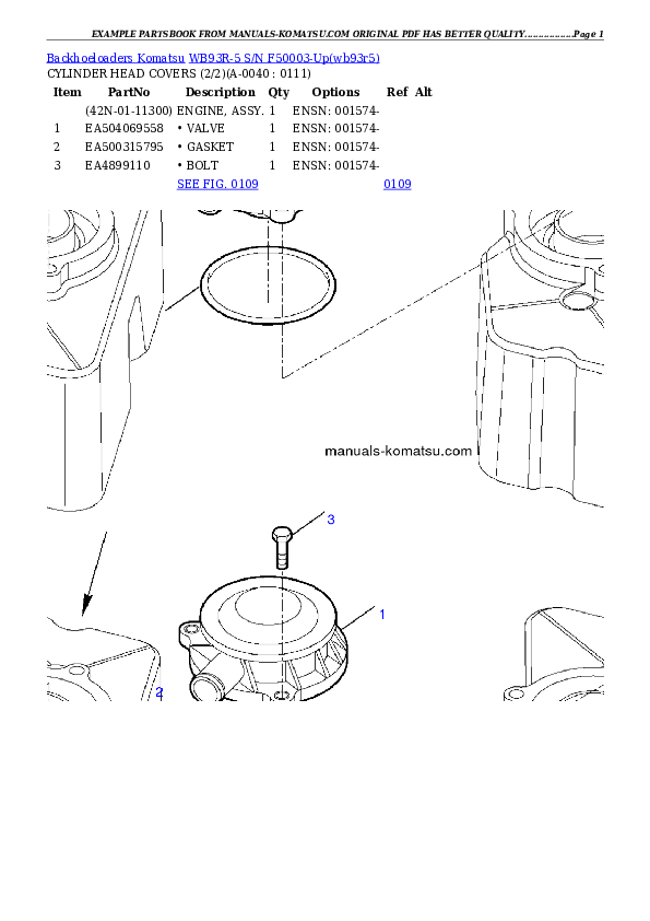 Protected: WB93R-5 S/N F50003-Up Partsbook