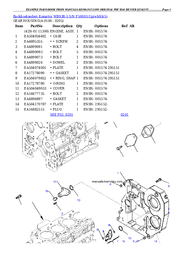 Protected: WB93R-5 S/N F50003-Up Partsbook