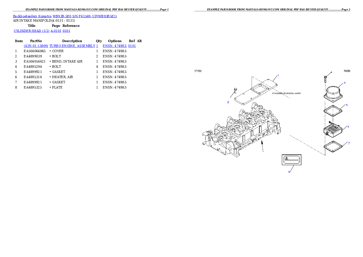 Protected: WB93R-5E0 S/N F61569- UP Partsbook