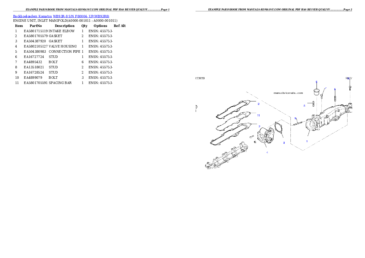 Protected: WB93R-8 S/N F80004- UP Partsbook