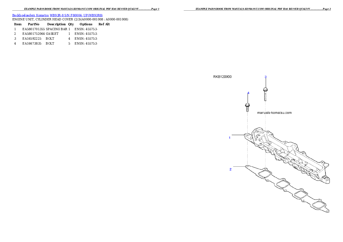 Protected: WB93R-8 S/N F80004- UP Partsbook