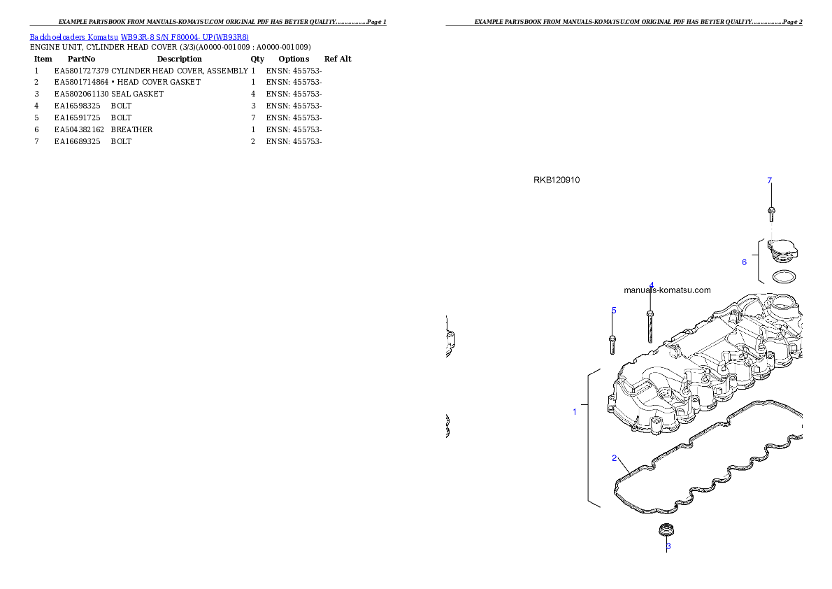 Protected: WB93R-8 S/N F80004- UP Partsbook