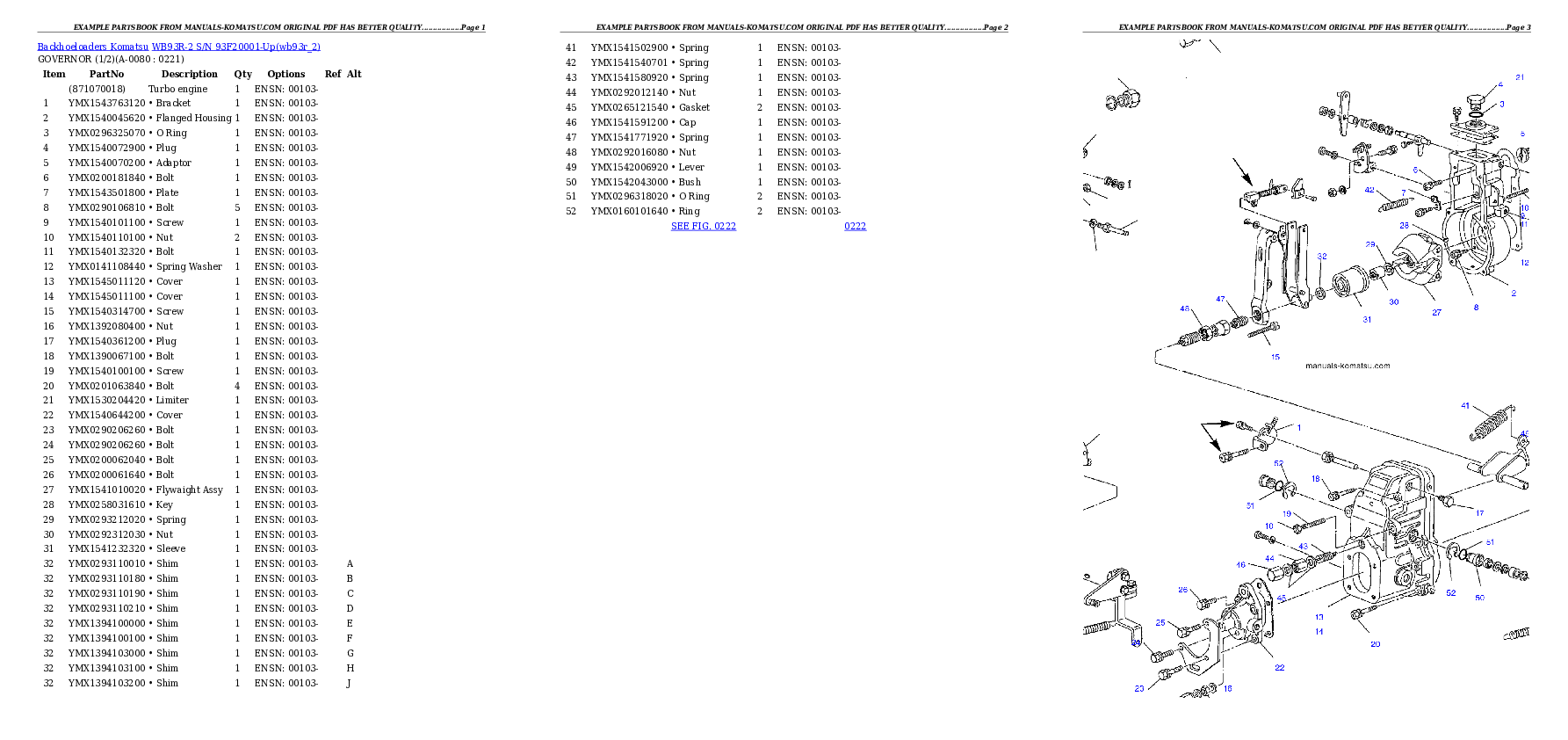 Protected: WB93R-2 S/N 93F20001-Up Partsbook
