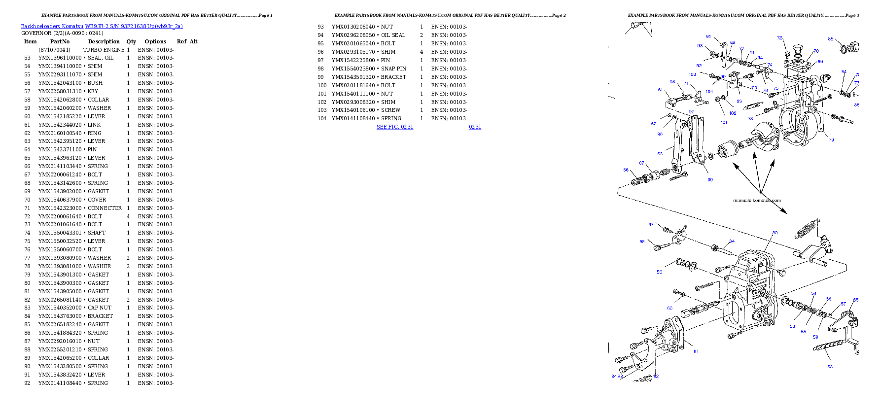 Protected: WB93R-2 S/N 93F21638-Up Partsbook