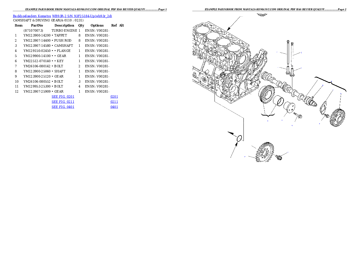 Protected: WB93R-2 S/N 93F25184-Up Partsbook