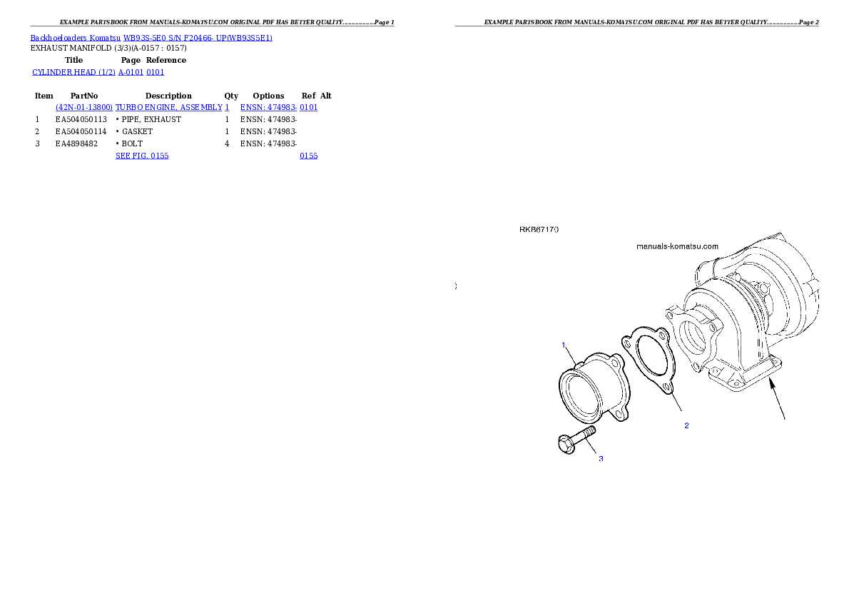 Protected: WB93S-5E0 S/N F20466- UP Partsbook