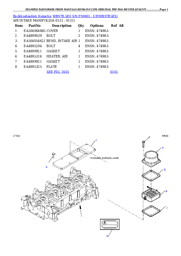 Protected: WB97R-5E0 S/N F90001 – UP Partsbook