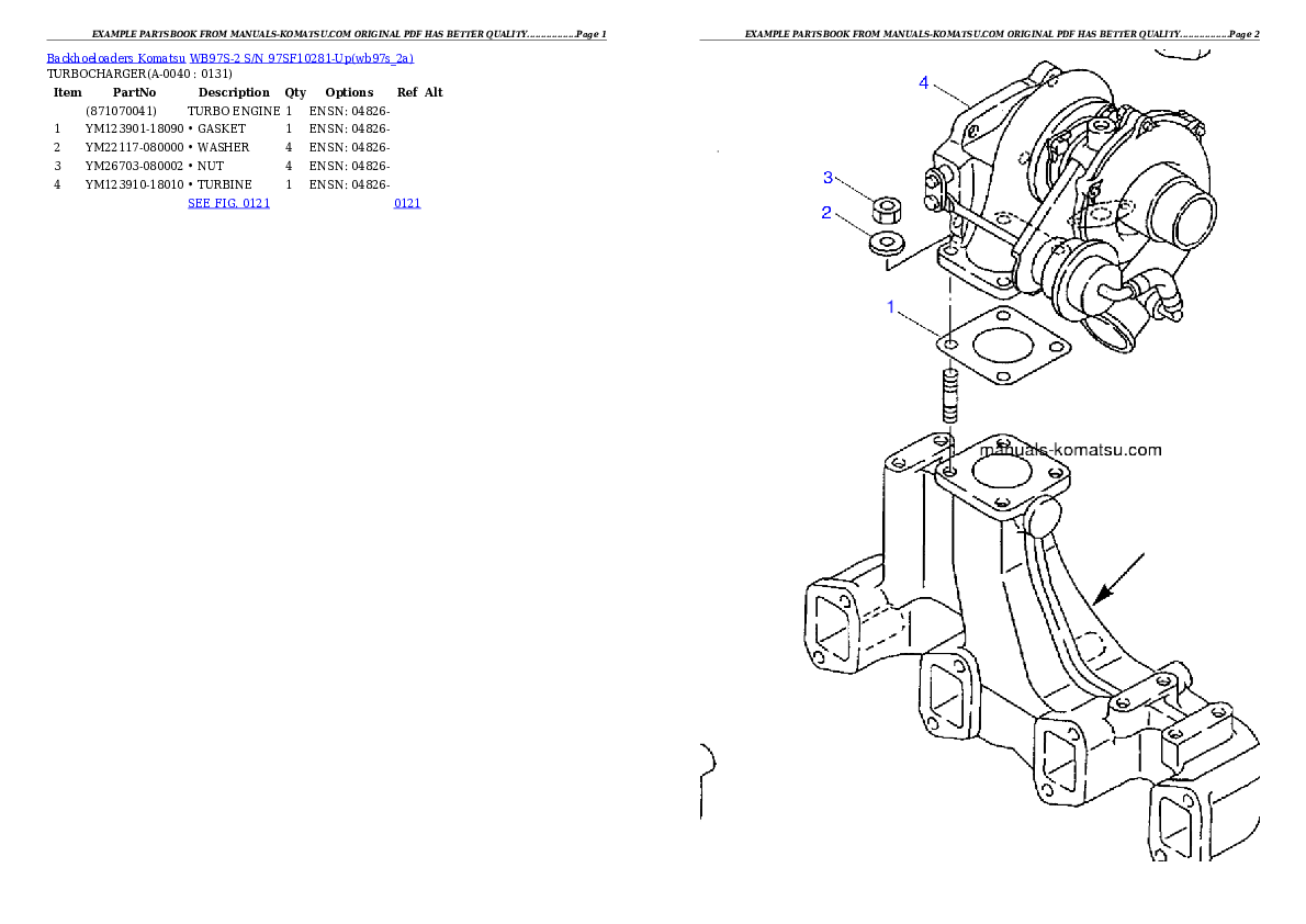 Protected: WB97S-2 S/N 97SF10281-Up Partsbook
