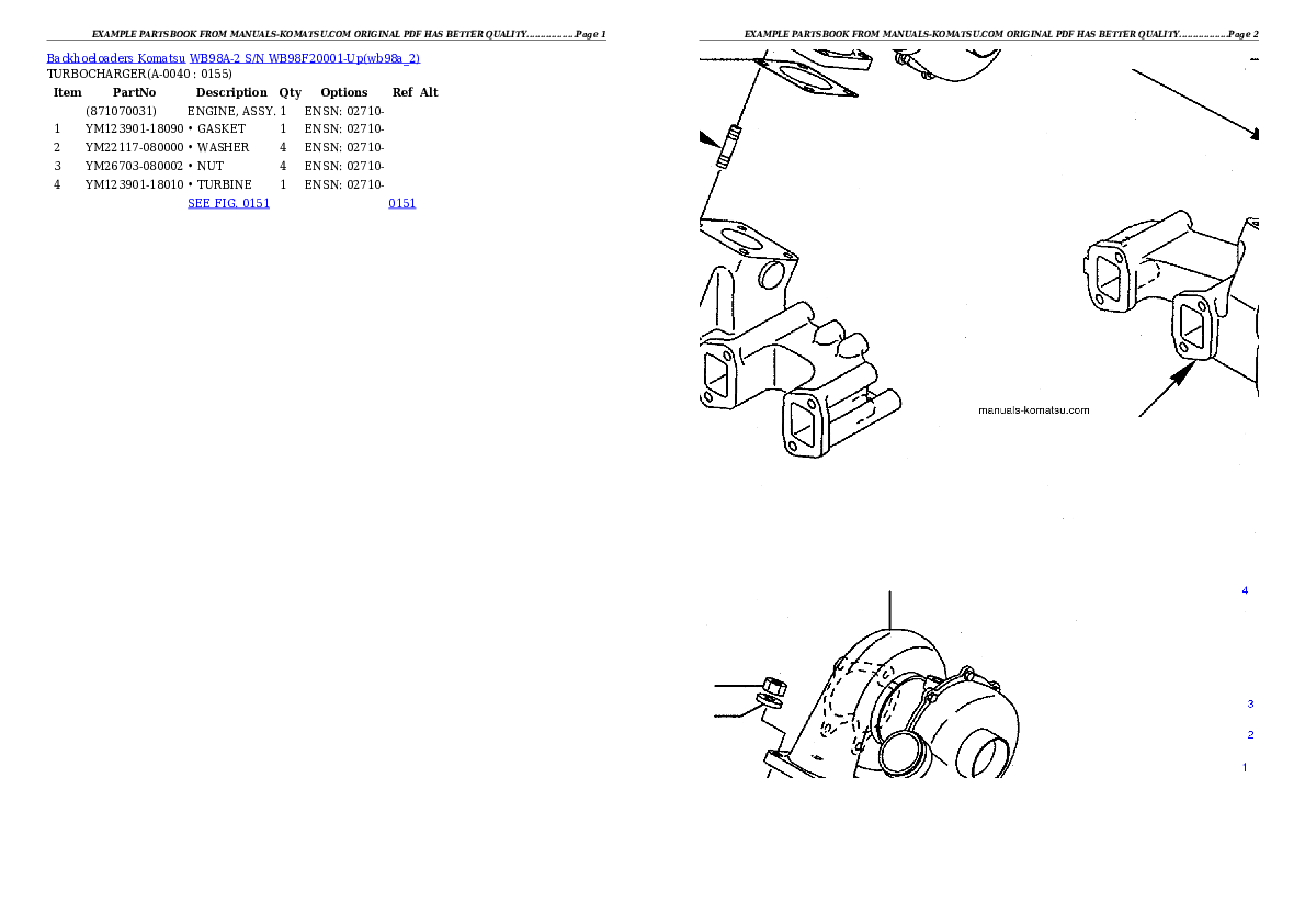 Protected: WB98A-2 S/N WB98F20001-Up Partsbook