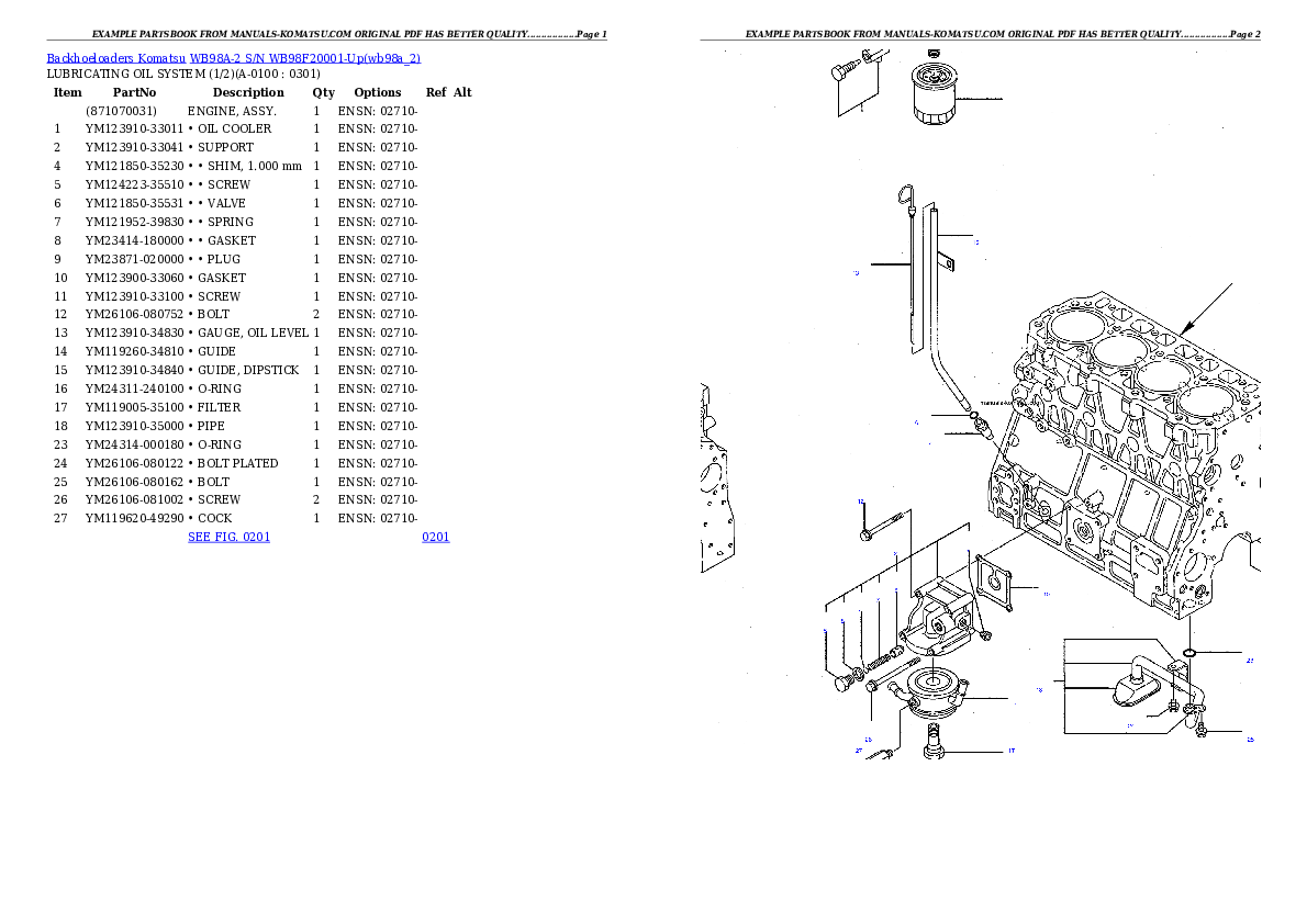 Protected: WB98A-2 S/N WB98F20001-Up Partsbook