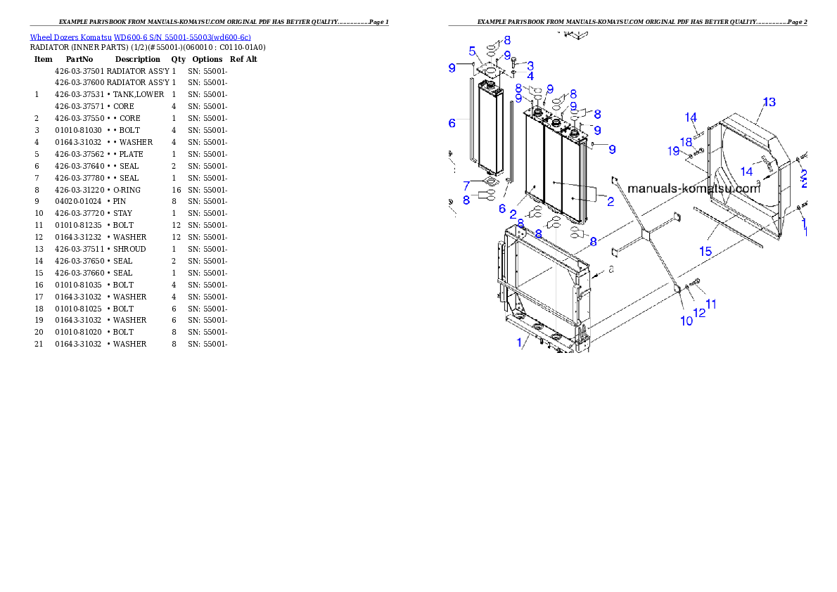 Protected: WD600-6 S/N 55001-55003 Partsbook