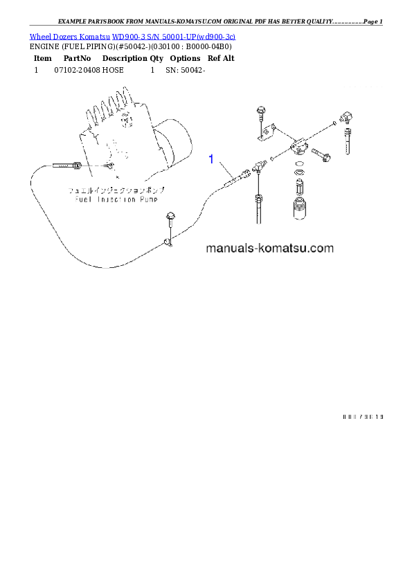 Protected: WD900-3 S/N 50001-UP Partsbook