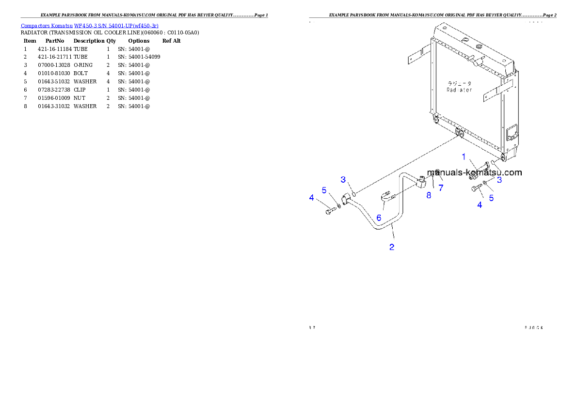 Protected: WF450-3 S/N 54001-UP (For Komatsu Hanomag (Germany)) Partsbook