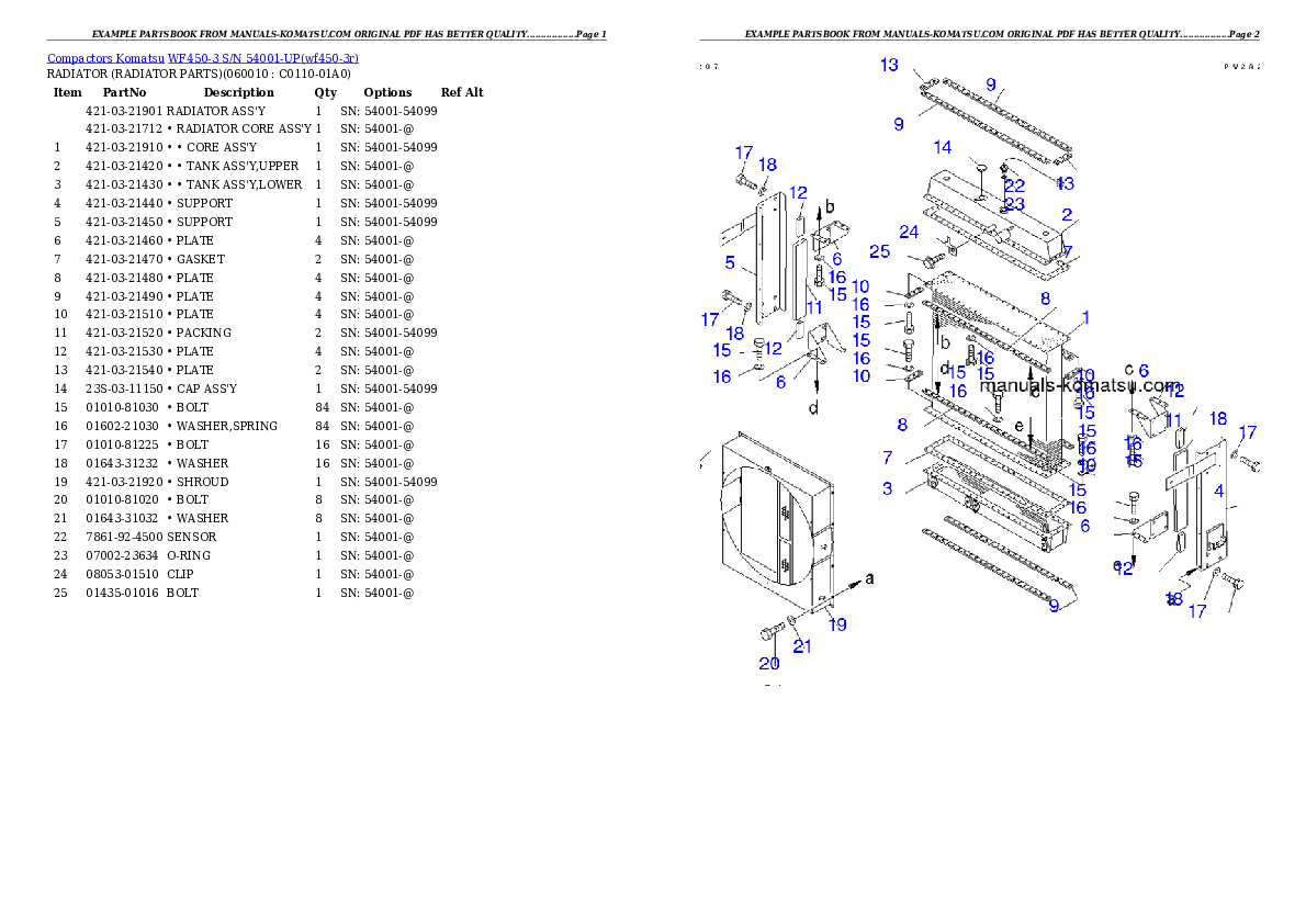 Protected: WF450-3 S/N 54001-UP (For Komatsu Hanomag (Germany)) Partsbook
