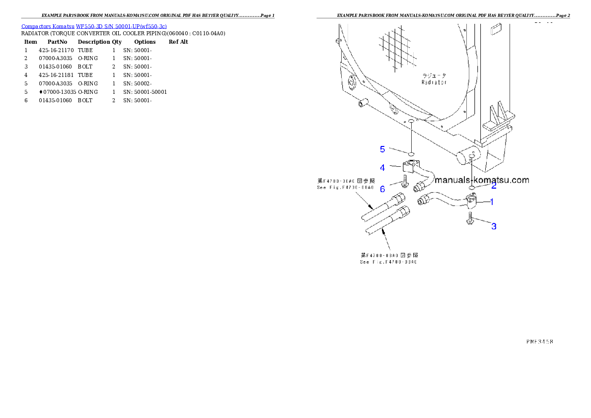 Protected: WF550-3D S/N 50001-UP Partsbook