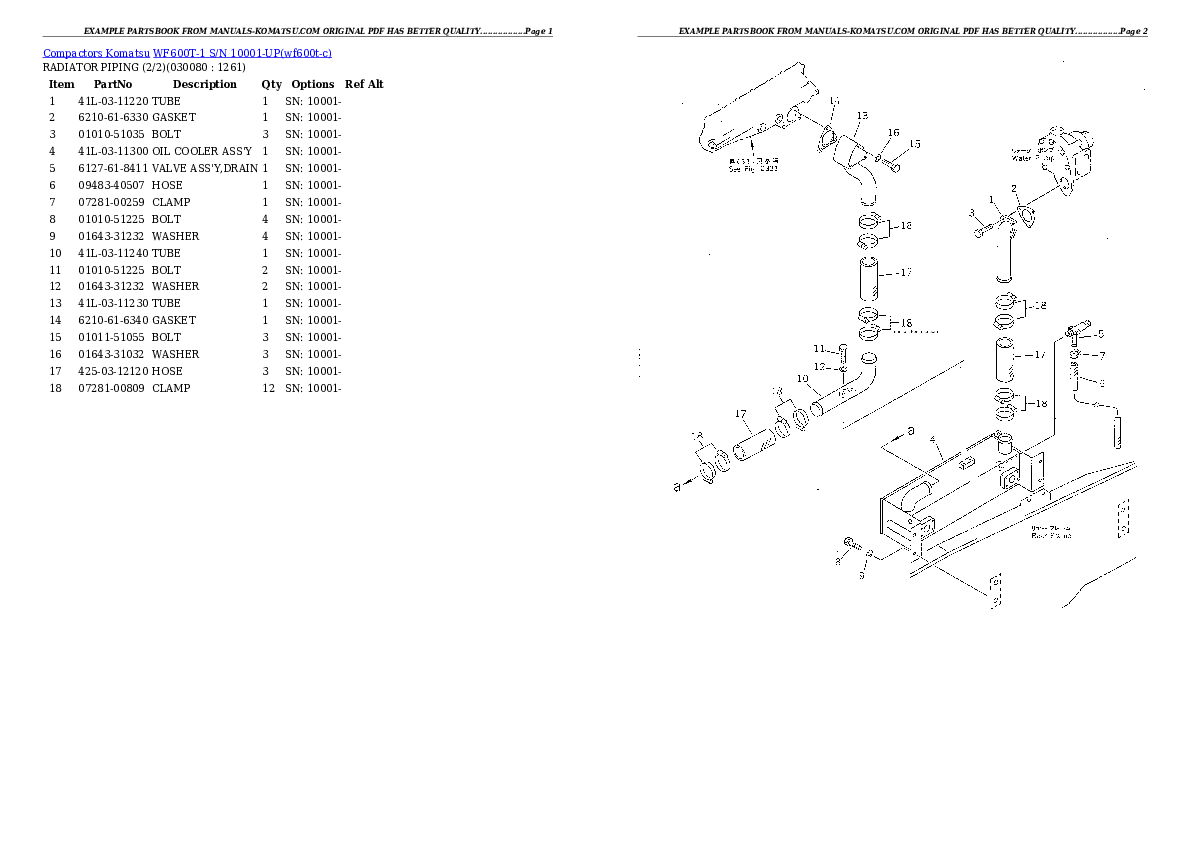 Protected: WF600T-1 S/N 10001-UP Partsbook