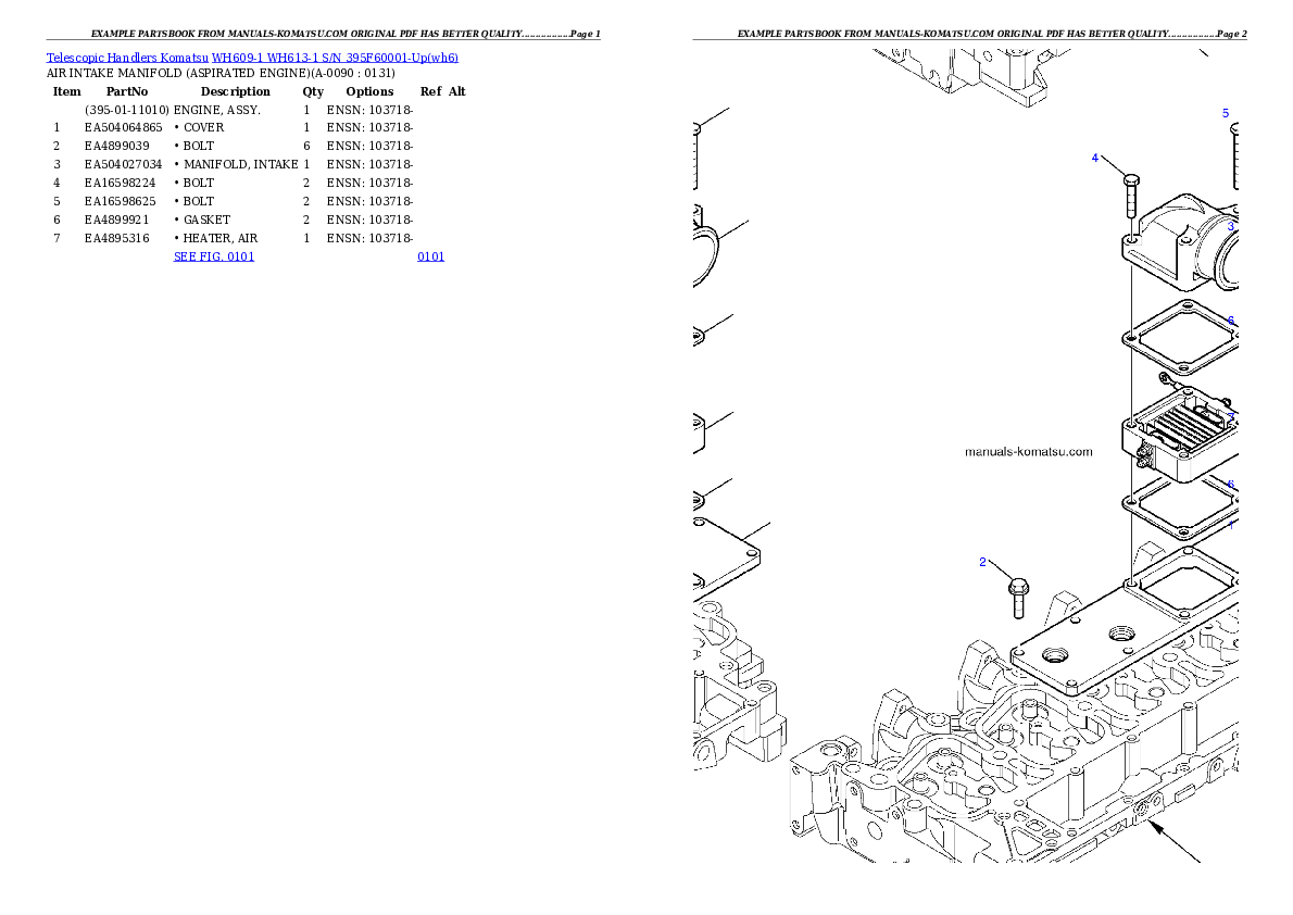 Protected: WH609-1 WH613-1 S/N 395F60001-Up Partsbook